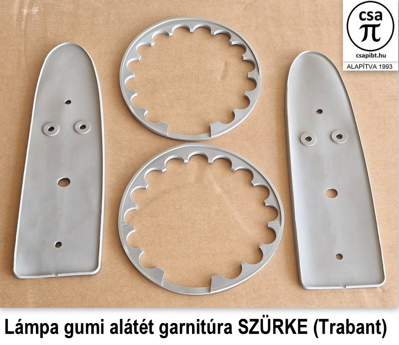 Lámpa gumi alátét garnitúra SZÜRKE (Trabant)